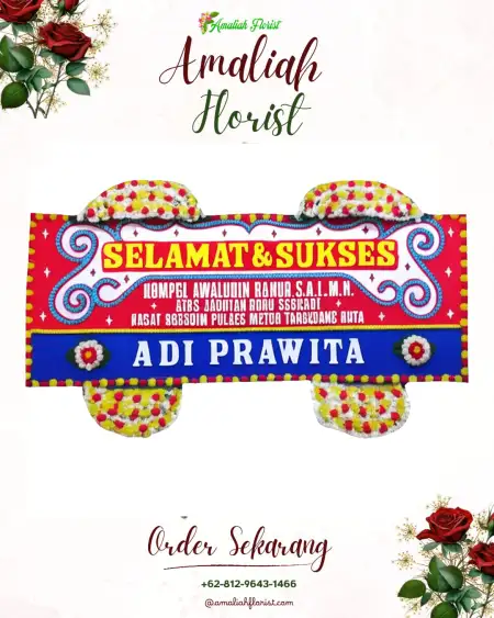 Papan Bunga Ucapan Selamat Panjangsari
